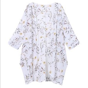 Floral Print Kimono